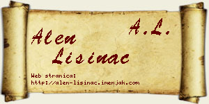 Alen Lisinac vizit kartica